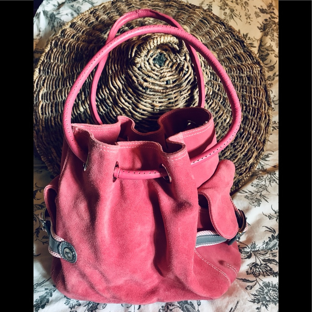 COLE HAAN Suede Bucket Bag